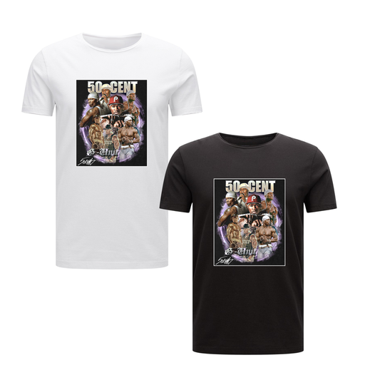 G Unit 50 Cent World Tour 2023 Men's T-shirt Hip Hop Rap Legend On Tour Latest
