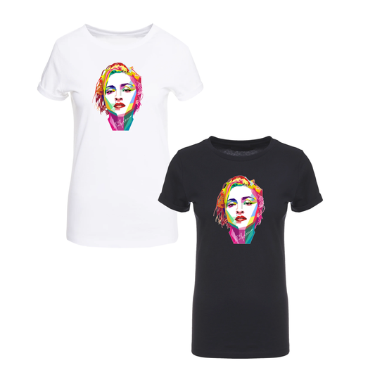Madonna Pop Art Top Women's T-shirt Queen Of Pop Concert 2023 Ladies Retro Music