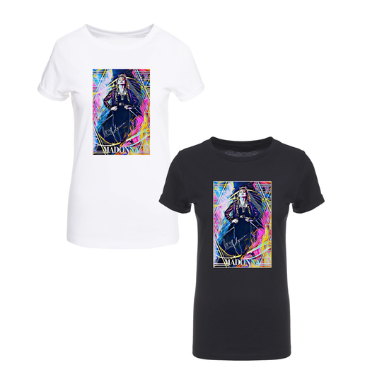 Graphic Poster Madonna Fashion Singer Pop Music Maker On Tour Top Ladies T-shirt